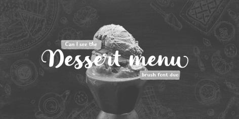 Dessert Menu